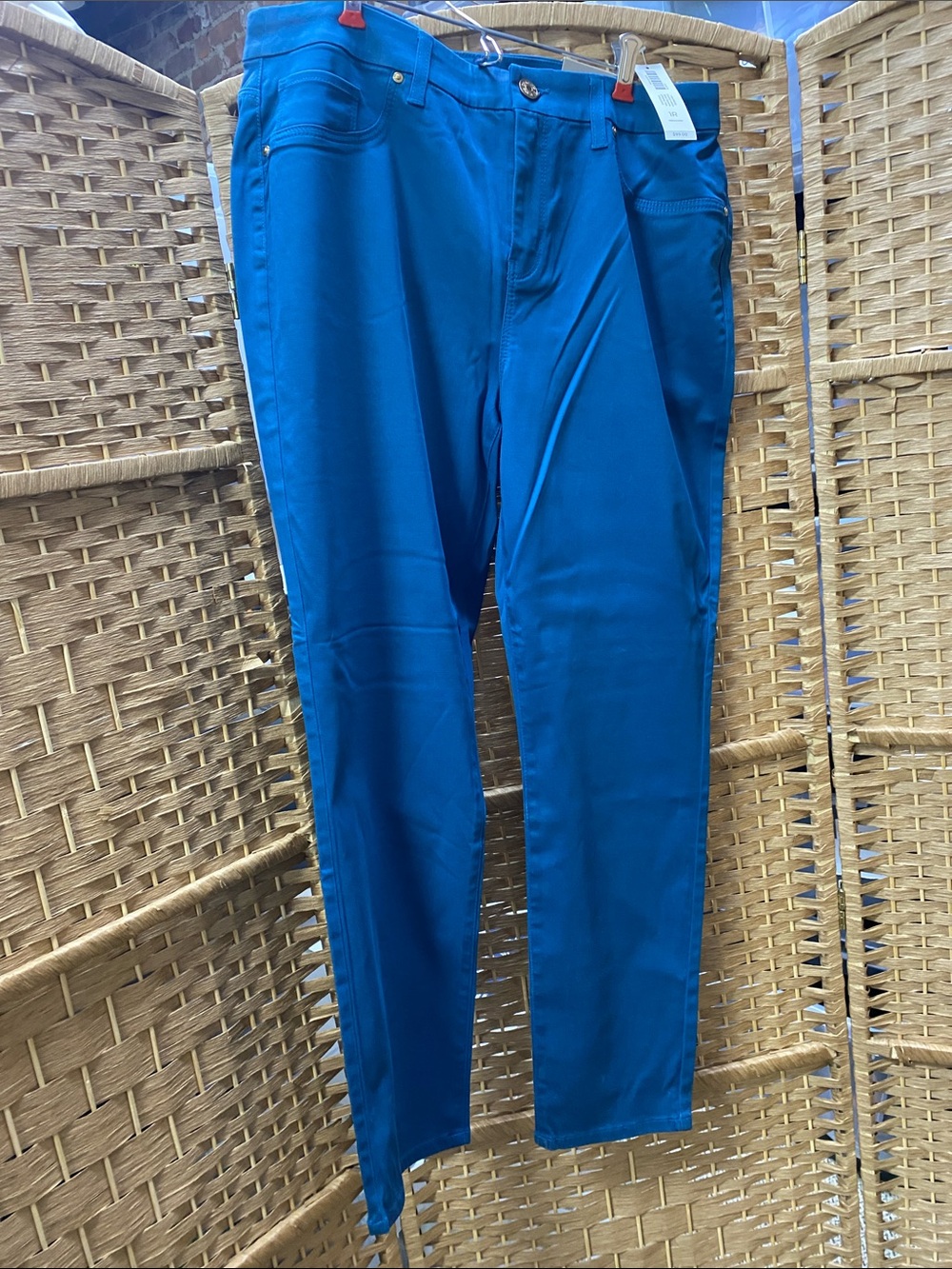 Chico's Teal Blue Slim Chinos